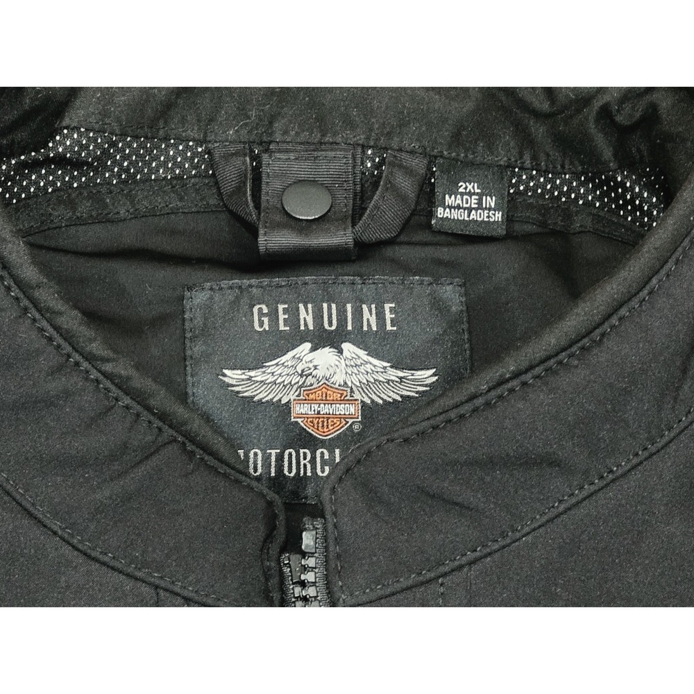 Harley Davidson MotorClothes Riding Jacket Men's 2XL Black 97102-21NM Motorcycle